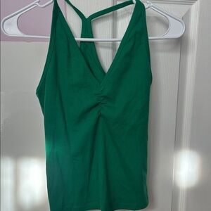 Old Navy Green Ruched Camisole